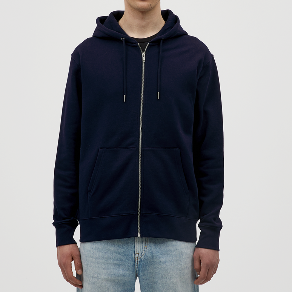 Veste à capuche marine foncée