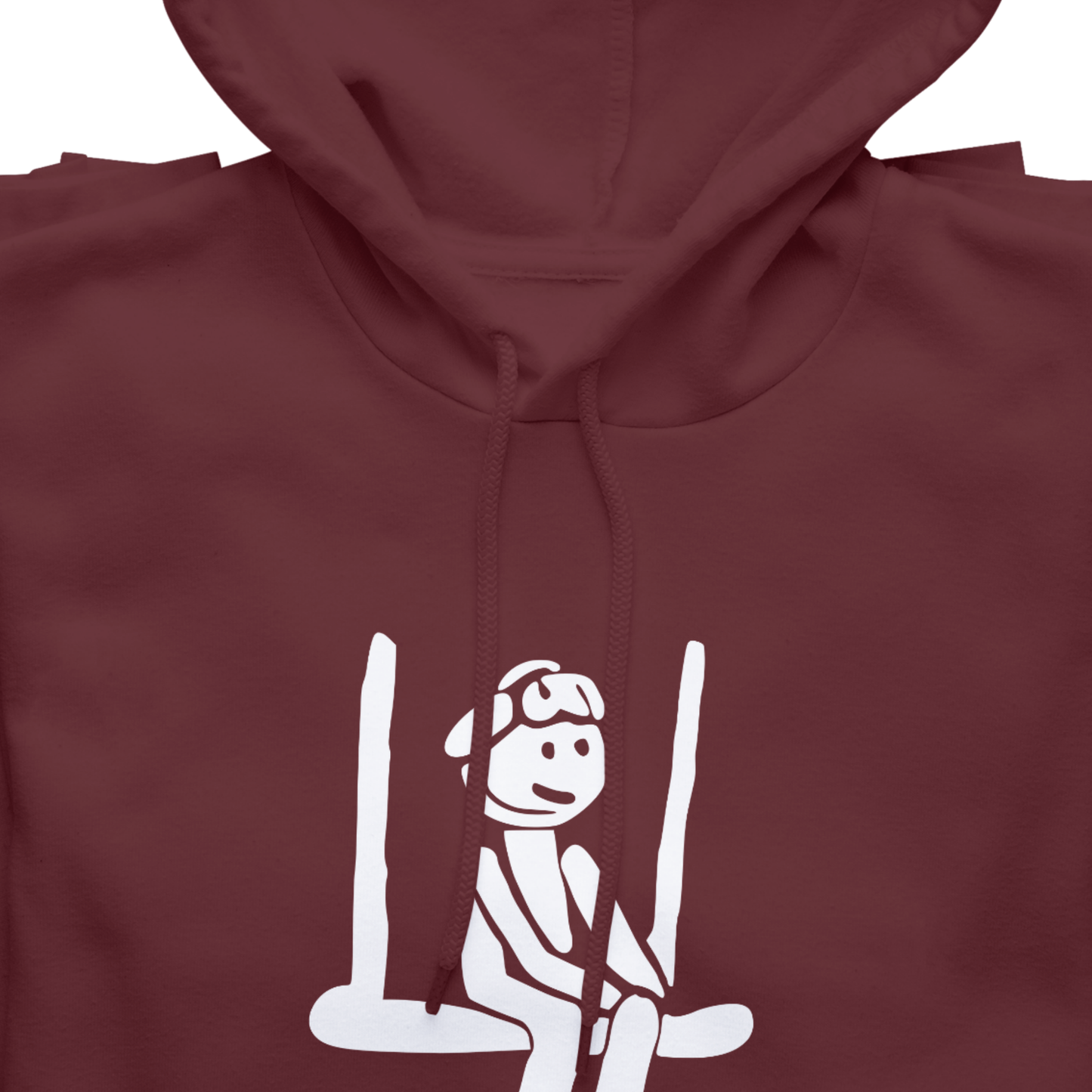 Sweat à capuche bordeaux