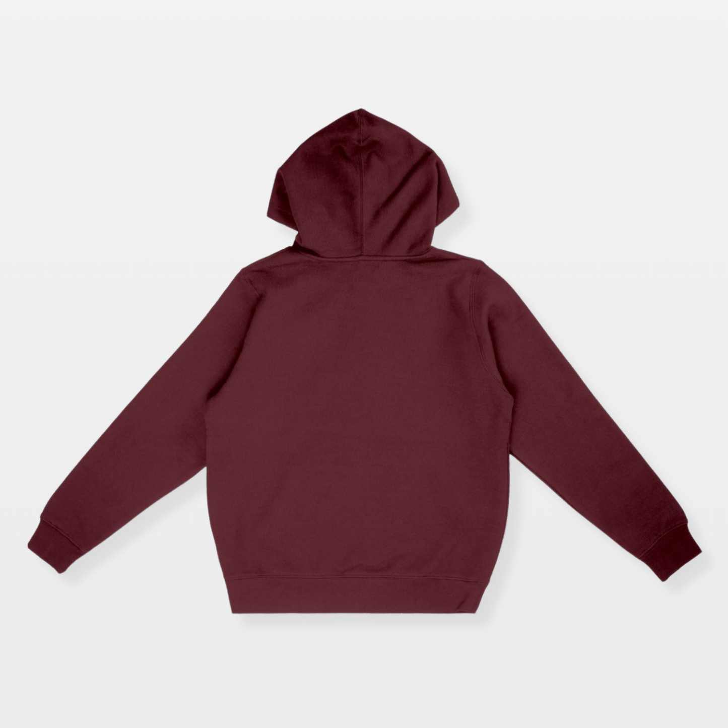 Sweat à capuche bordeaux